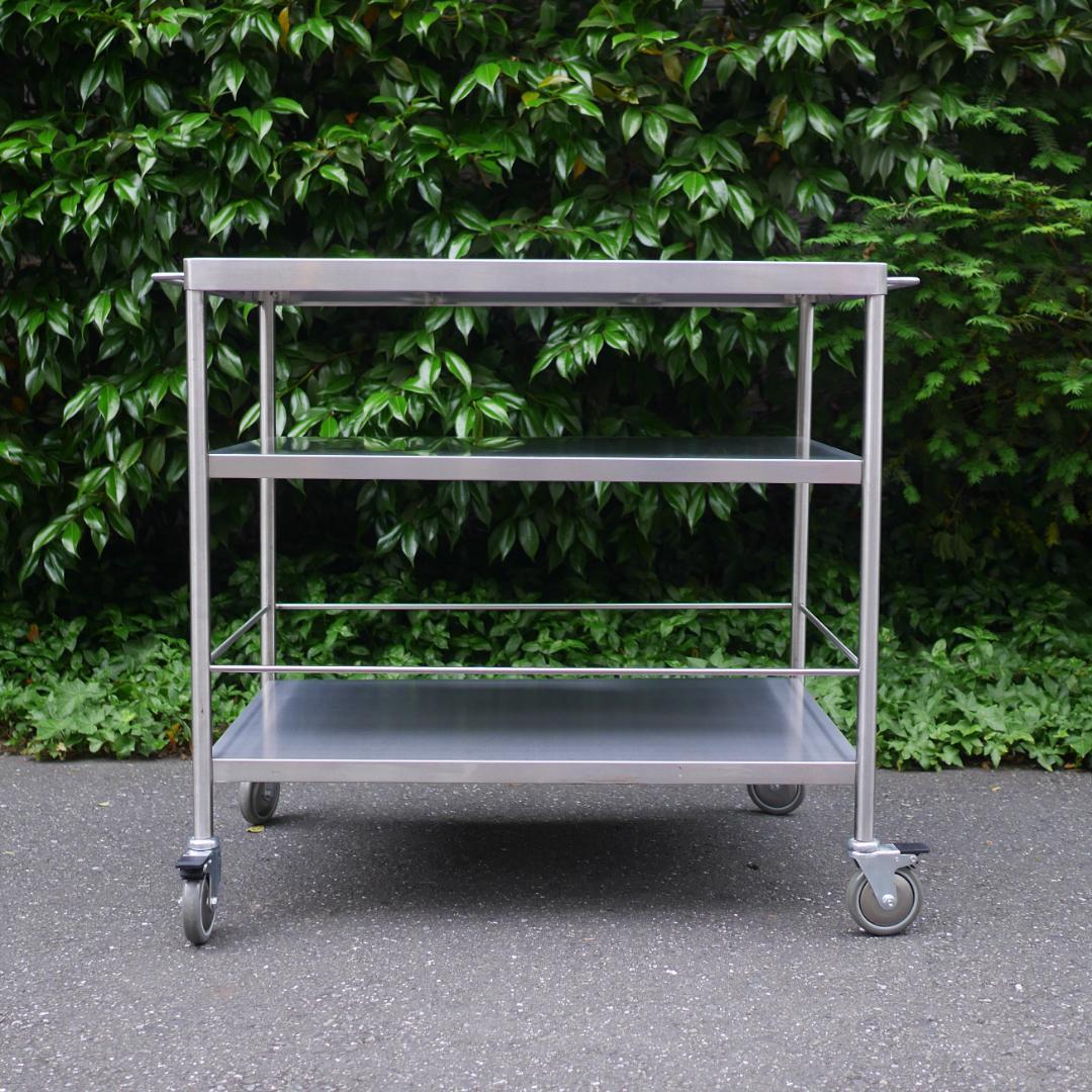 IKEA イケア FLYTTA フリッタ キャスター付 ステンレスキッチンワゴン