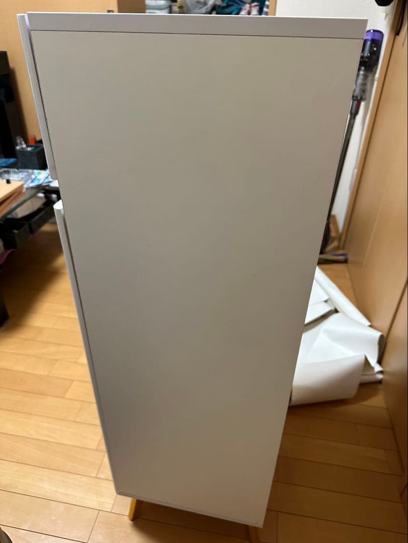 ホワイト シューズラック 大理石調