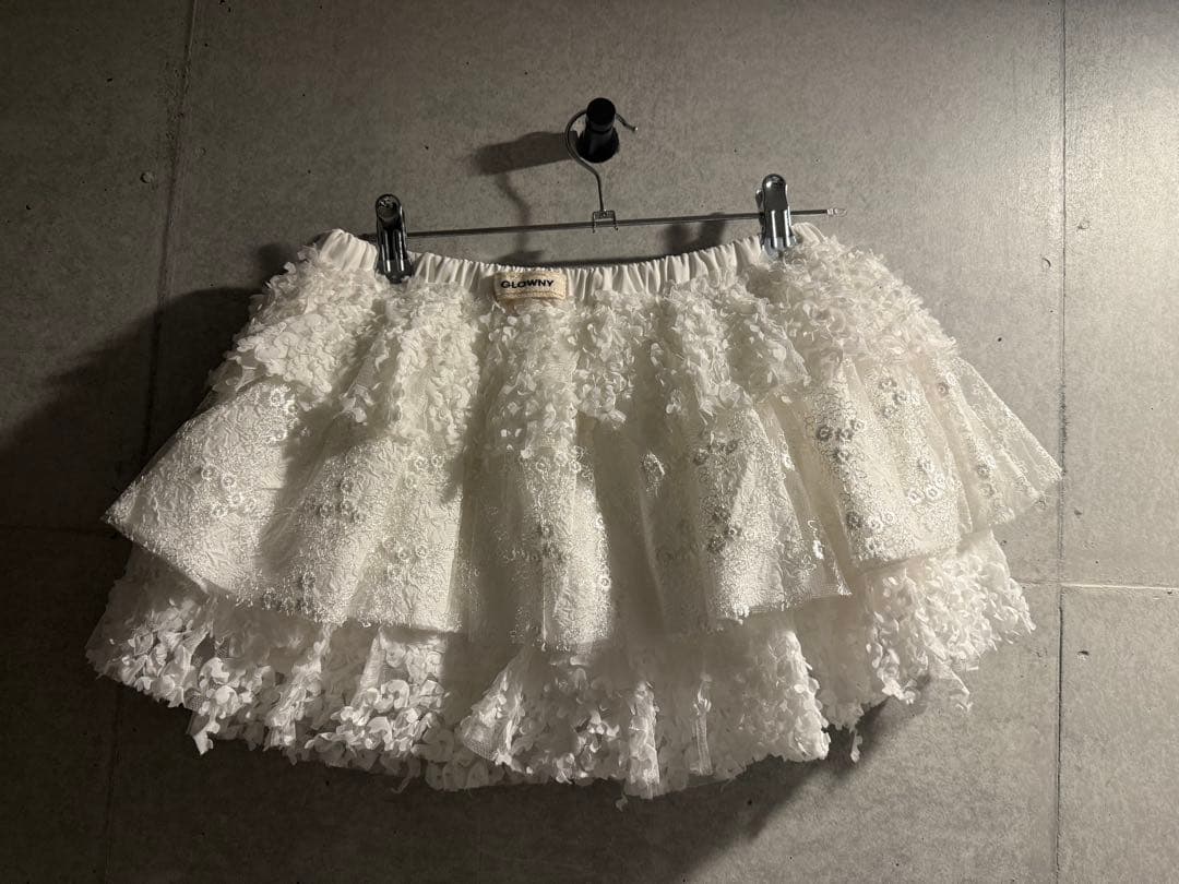 GLOWNY レース　フリル　スカート