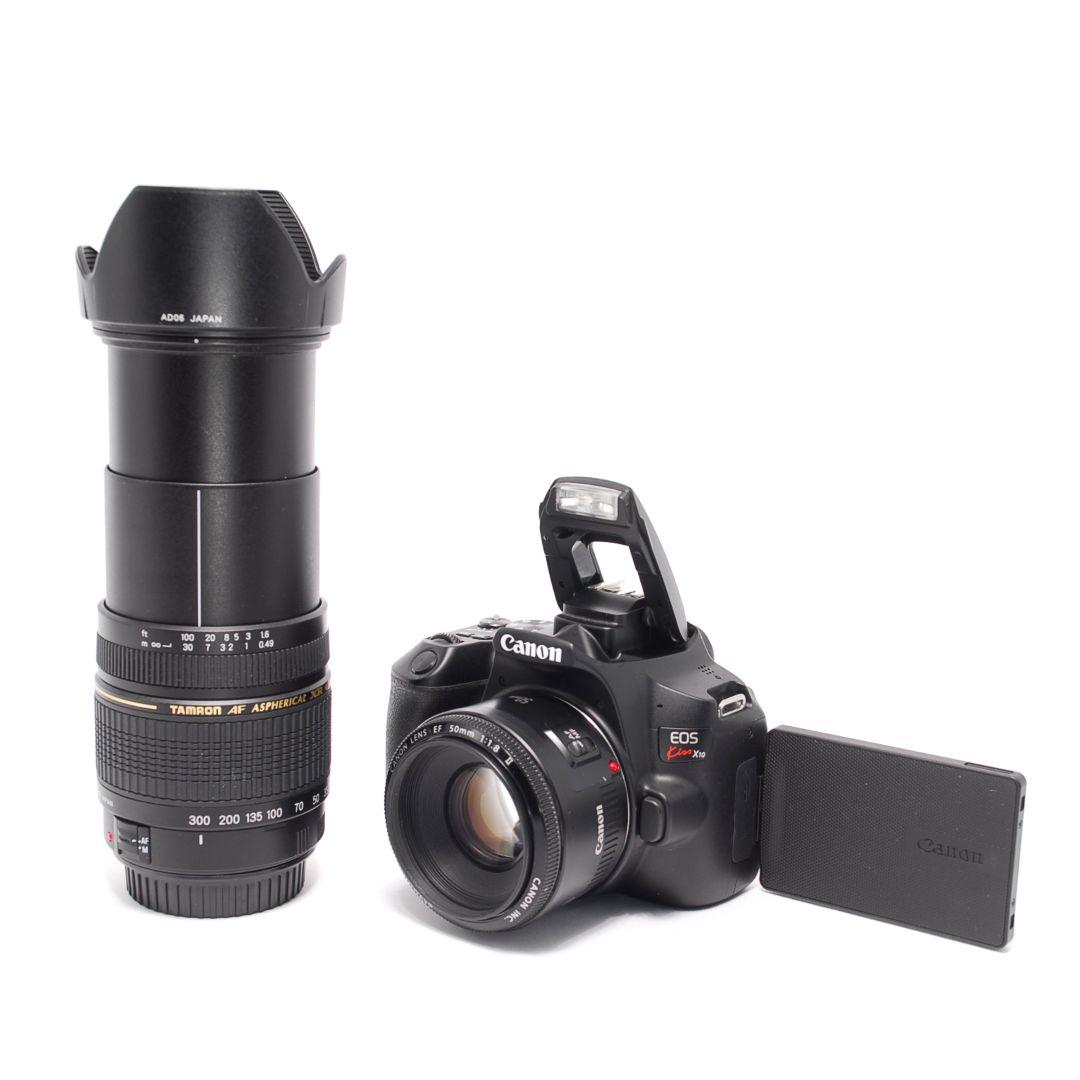 ❤即購入1000円OFF❤ キャノン Kiss X10 単焦点 × 高倍率レンズ