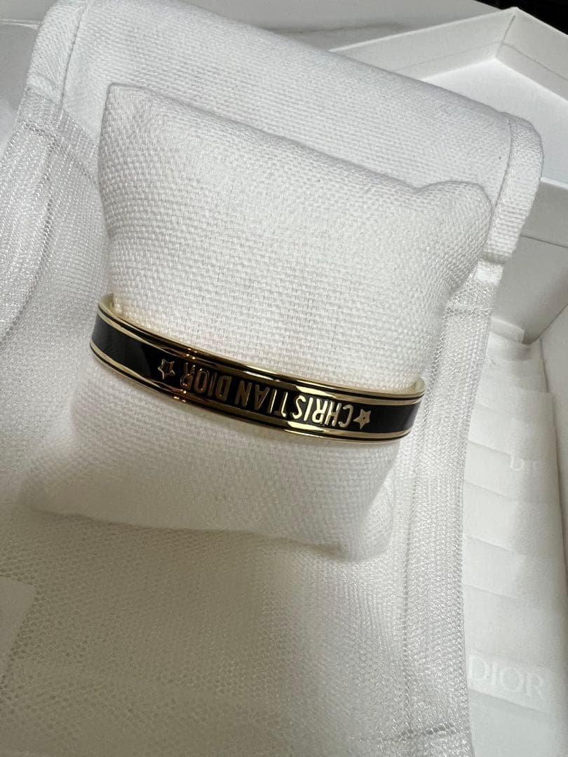 Dior Code バングル ブラック & ゴールド