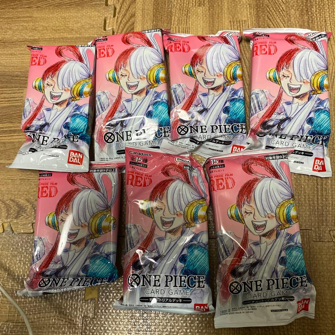 未開封ワンピースカードゲーム チュートリアルデッキ フィルムRED ウタ 7ケ