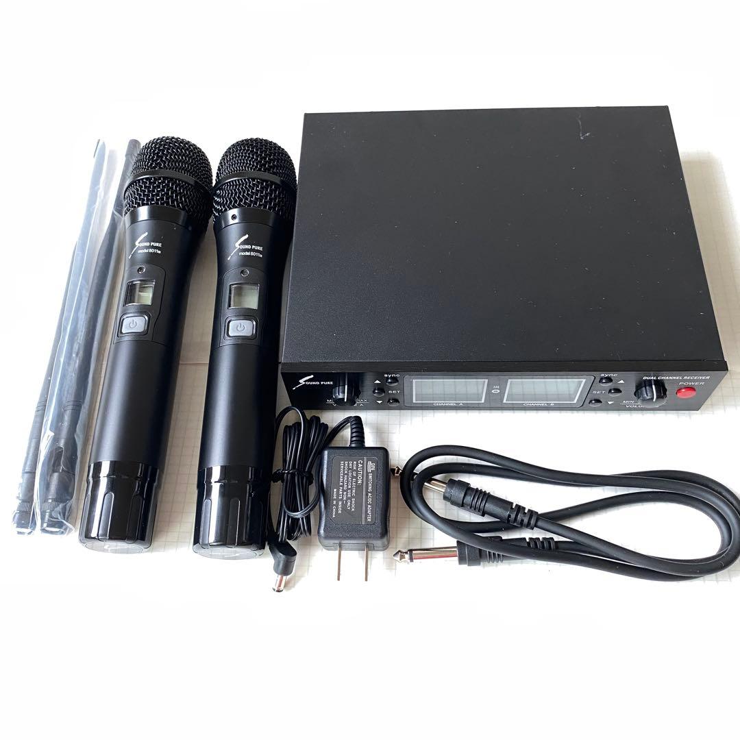 【新品未使用】SoundPureワイヤレスマイクセット(2本＋受信機付属品完備）