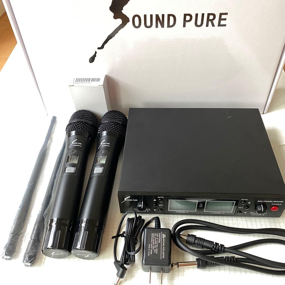 【新品未使用】SoundPureワイヤレスマイクセット(2本＋受信機付属品完備）