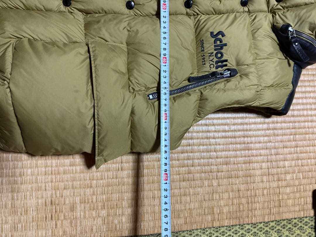 Schott Bros. ダウンベスト オリーブ