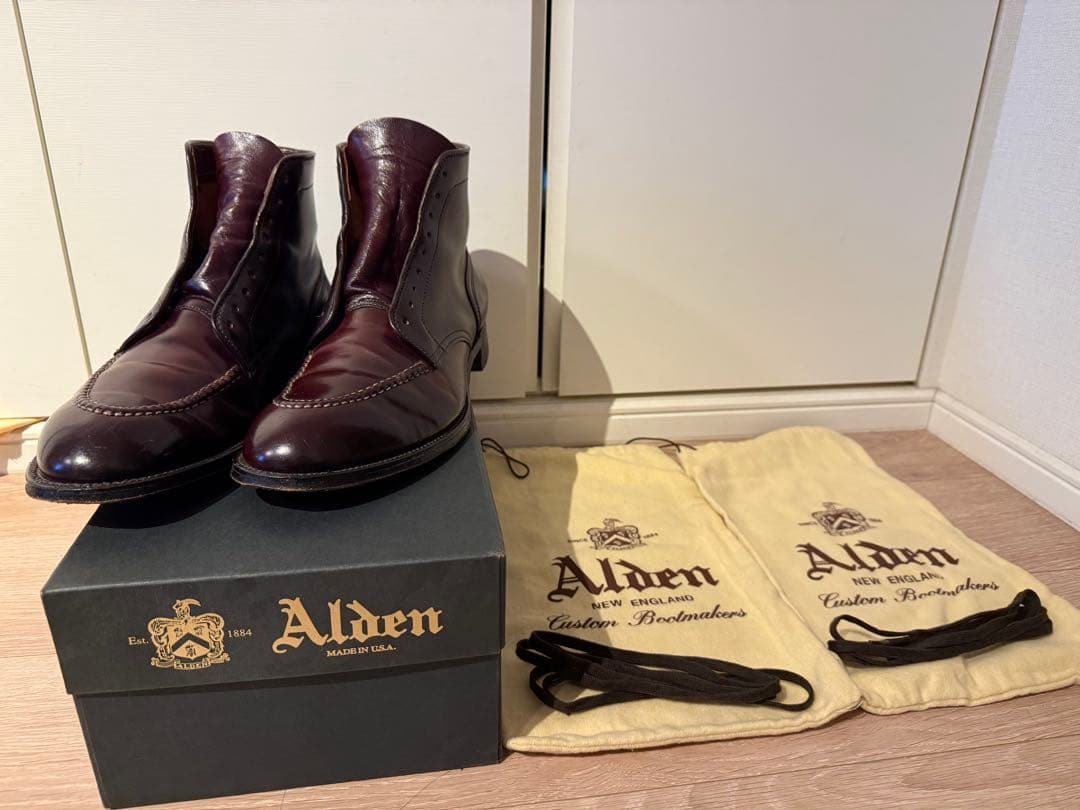 オールデン アナトミカ別注 モックトゥブーツ ALDEN US9.5D