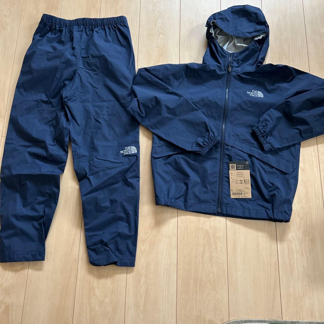ノースフェイス　レインテックス ユリイカ　ナイロンジャンバー　パンツ 上下　紺