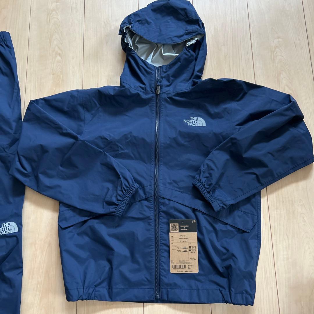 ノースフェイス　レインテックス ユリイカ　ナイロンジャンバー　パンツ 上下　紺