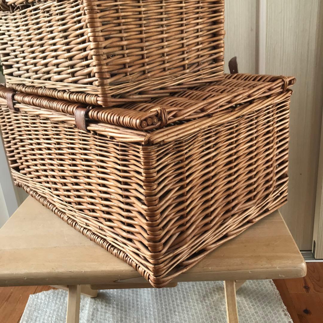 m*e様 【2個】フォートナムアンドメイソン　ピクニックバスケット収納バスケット