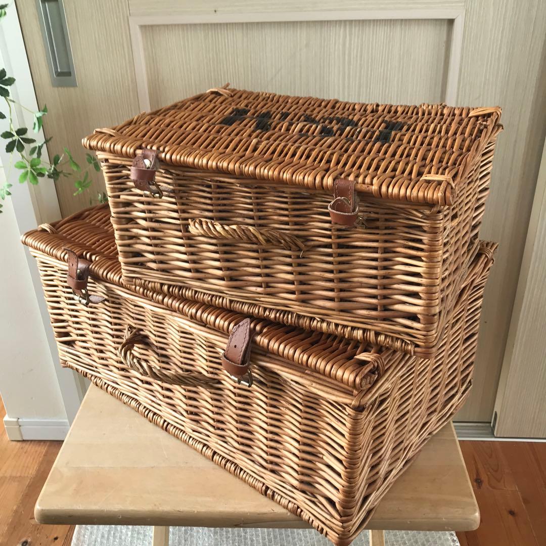 m*e様 【2個】フォートナムアンドメイソン　ピクニックバスケット収納バスケット