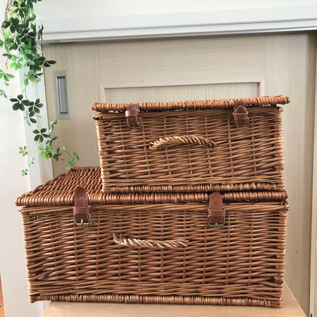 m*e様 【2個】フォートナムアンドメイソン　ピクニックバスケット収納バスケット