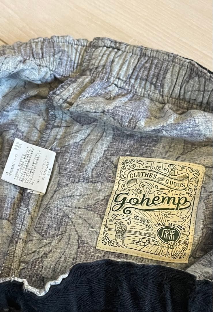 GO HEMP セットアップ ヘンプ コットン 半袖シャツ イージーパンツ M