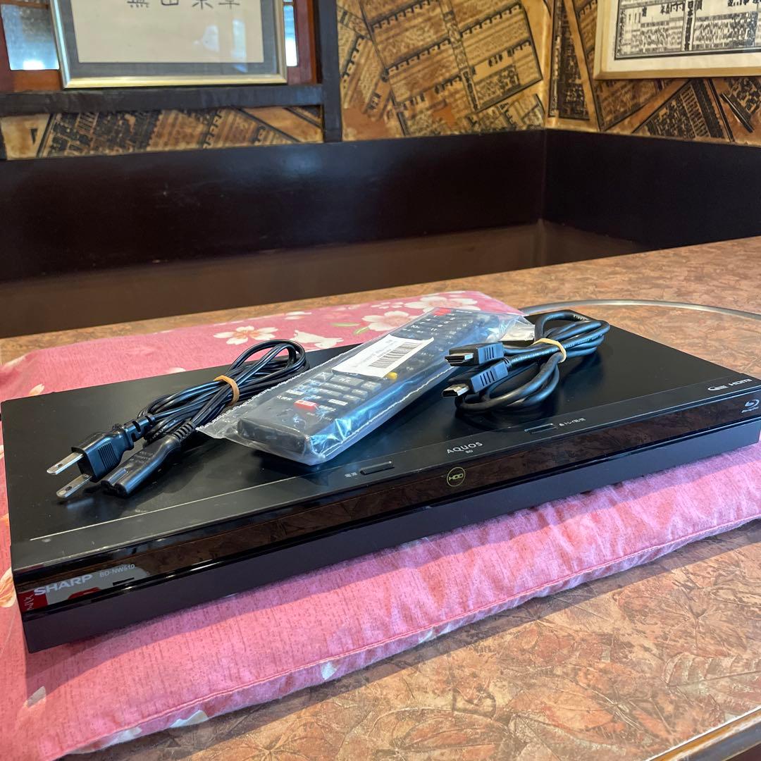 シャープ　BD-NW510 12倍　500GB 2番組W録　新品リモ等付フル装備