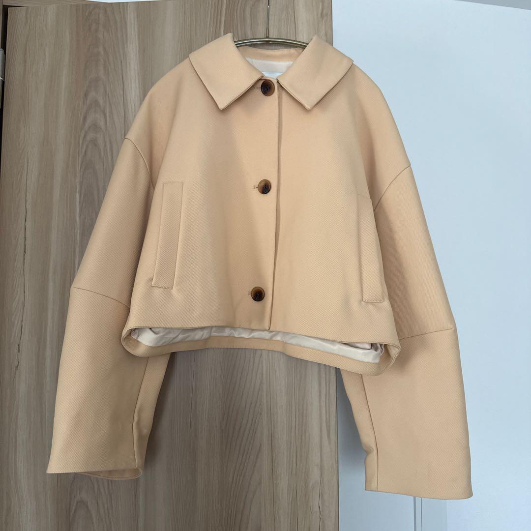 ジャケット・アウター CLANE BULKY SLEEVE CROPPED JACKET