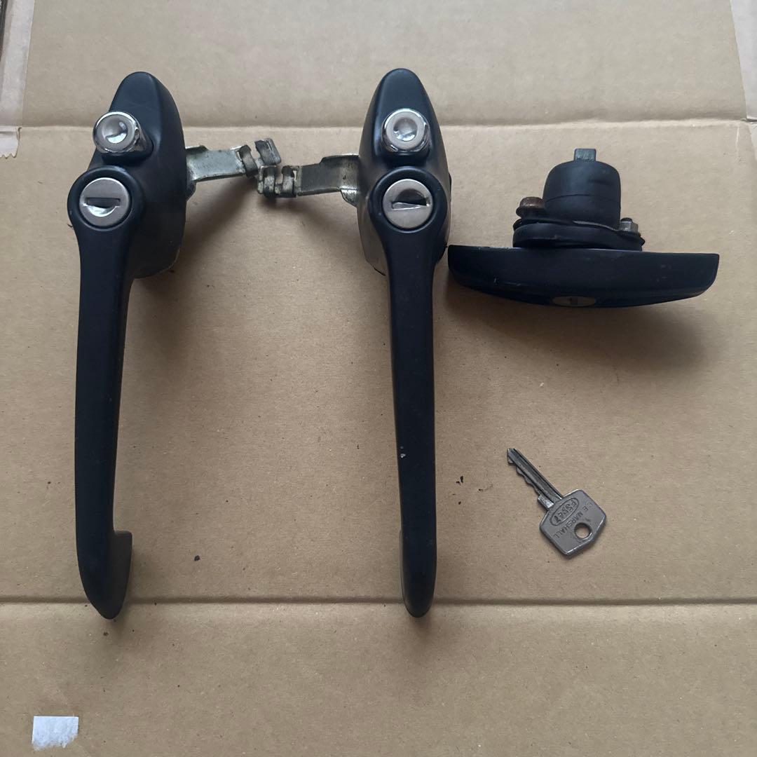 ローバーミニ　ドアハンドルセット ブラック