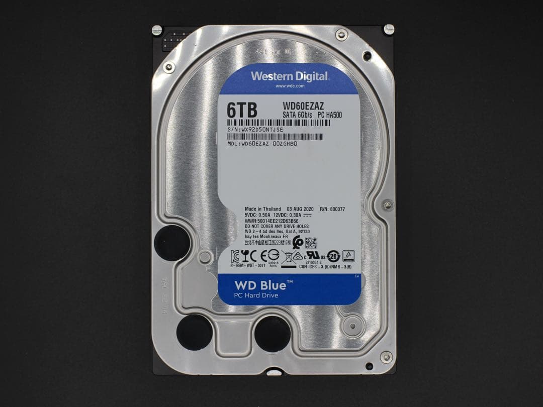 WESTERN DIGITAL HDD 6TB WD60EZAZ ハードディスク
