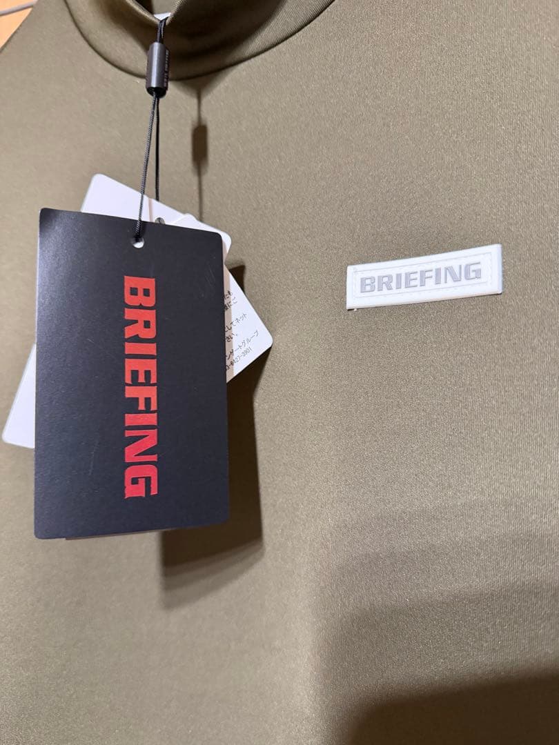 ゆ*読様 BRIEFING ハイネックワンピース オリーブグリーン未使用品