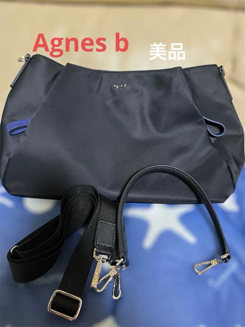 Agnes b アニエスベー　2wayバッグ　ショルダーバッグ　ナイロン