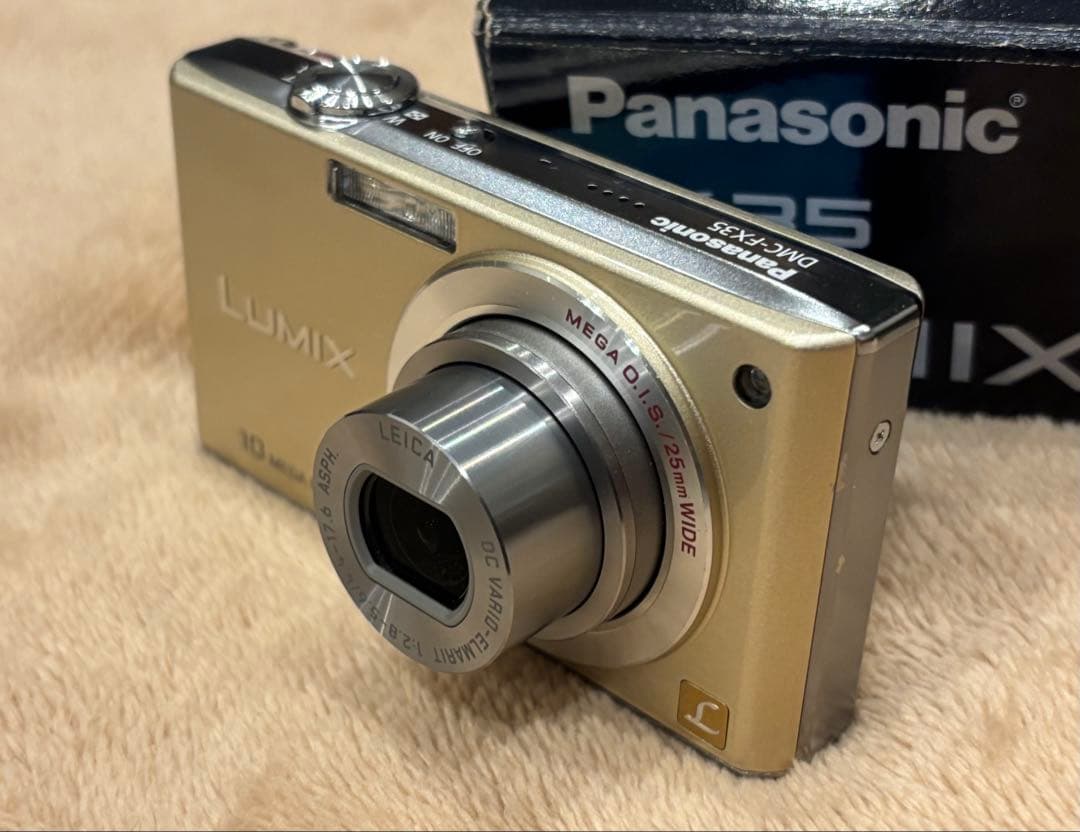 Panasonic LUMIX DMC-FX35 ゴールド　元箱付　　動作確認済