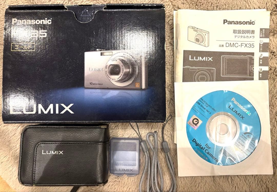 Panasonic LUMIX DMC-FX35 ゴールド　元箱付　　動作確認済