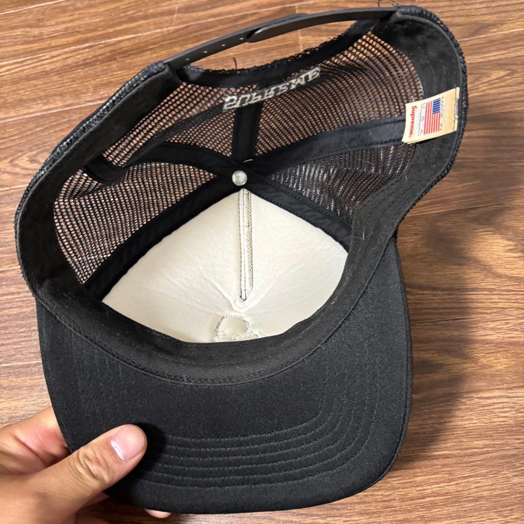 Supreme ブラック メッシュ キャップ