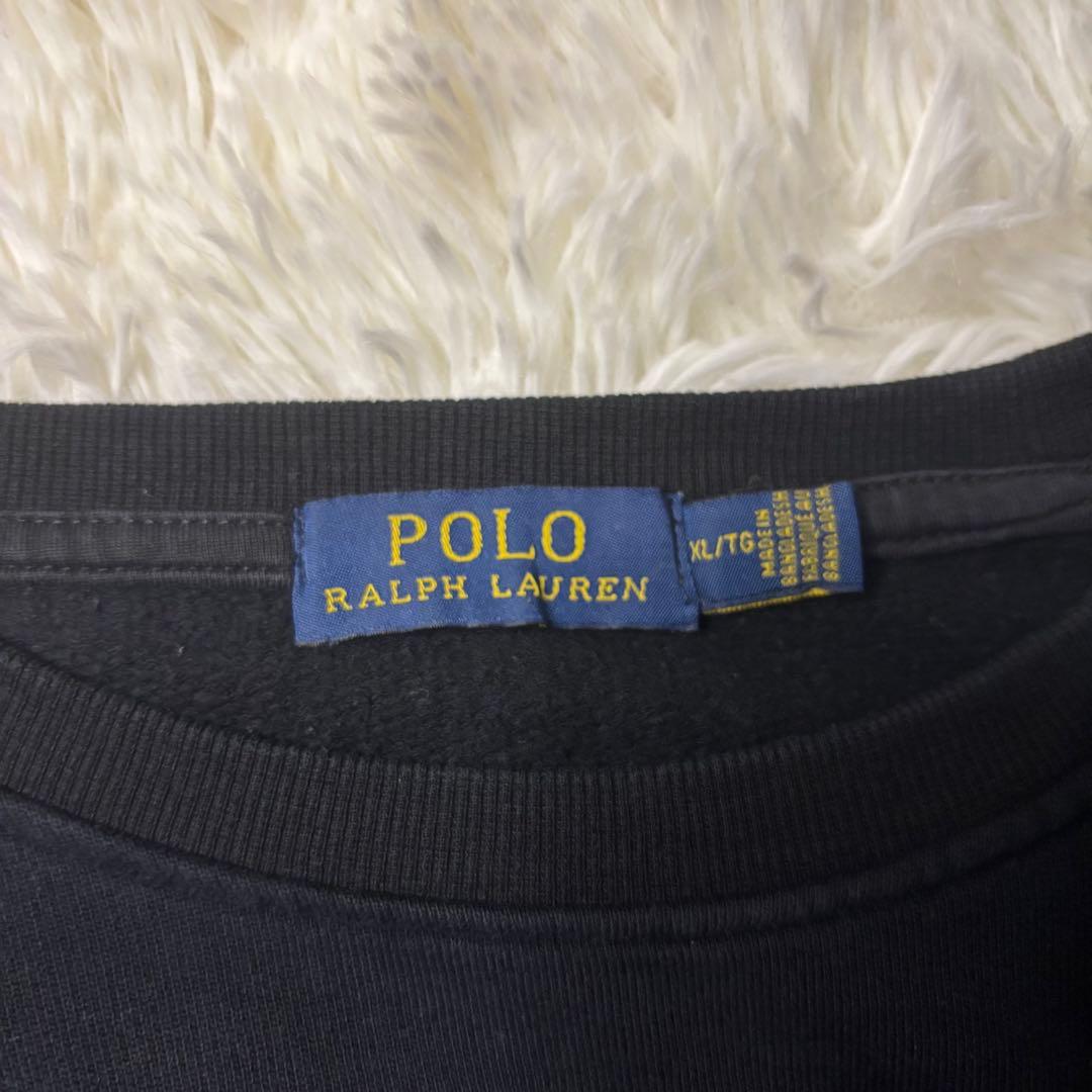 ポロラルフローレン ポロベア デザイン プルオーバー スウェット トレーナー 黒
