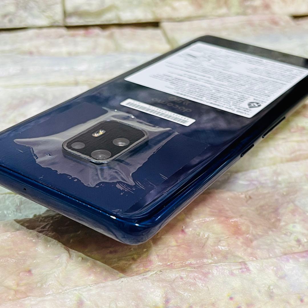 美品 SIMフリー arrows 5G 128GB ネイビーブラック 電池良好