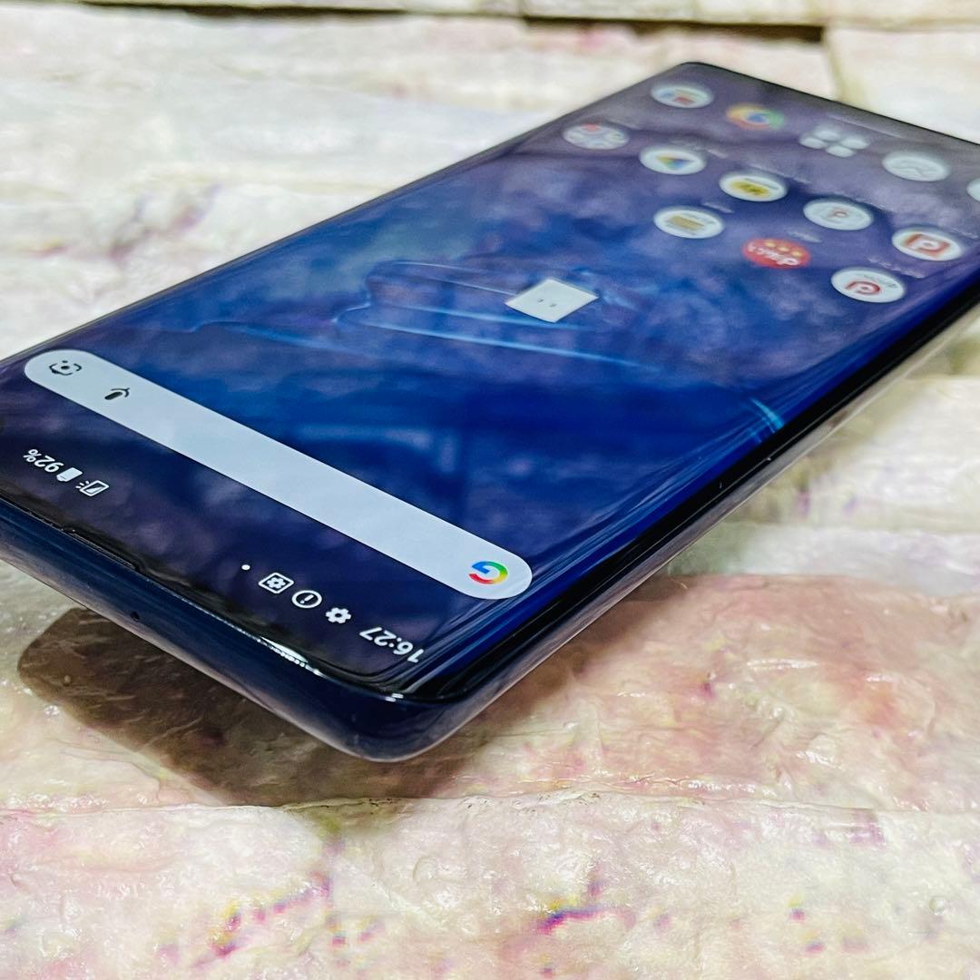 美品 SIMフリー arrows 5G 128GB ネイビーブラック 電池良好