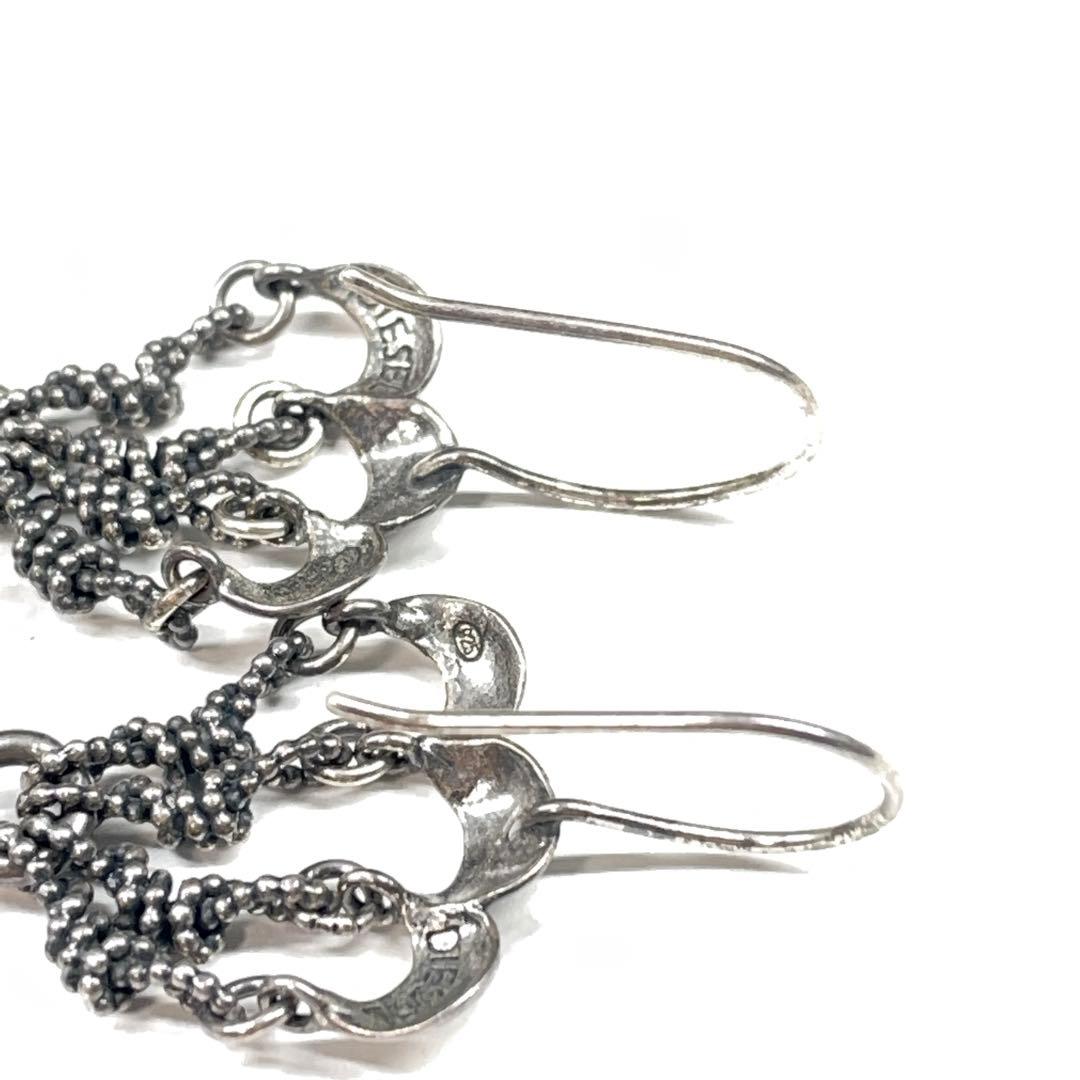 4110 ディーゼル シルバーピアス ドクロ ストーン SILVER925スカル