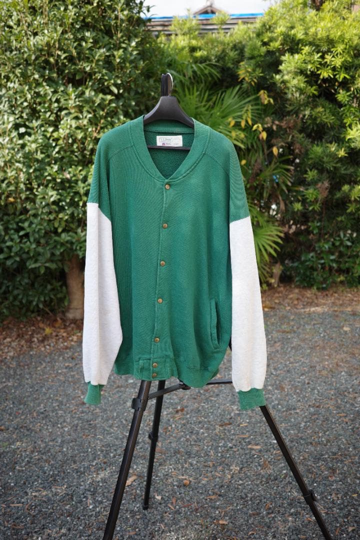 LLBean RUSELL フルスナップ　スウェット　ジャケット XL　USA製