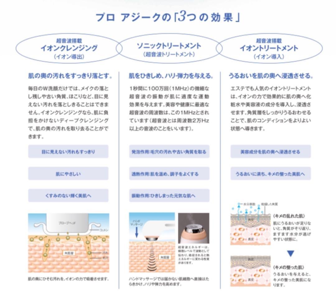 【未使用】エックスワン　美顔器　プロアジーク　ボディー＆フェイス　美容機器