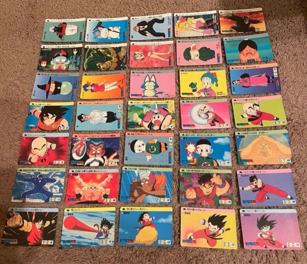 【1988初版】ドラゴンボールカードダス　本弾①ノーマルカード34枚プラス1枚