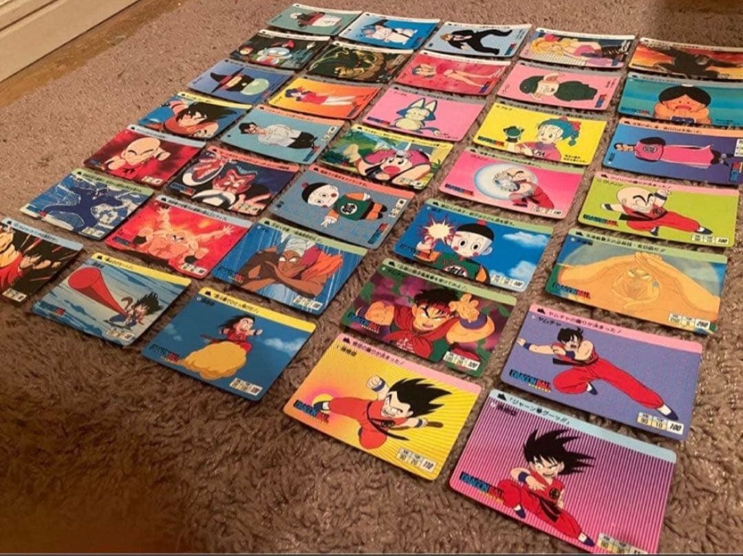 【1988初版】ドラゴンボールカードダス　本弾①ノーマルカード34枚プラス1枚