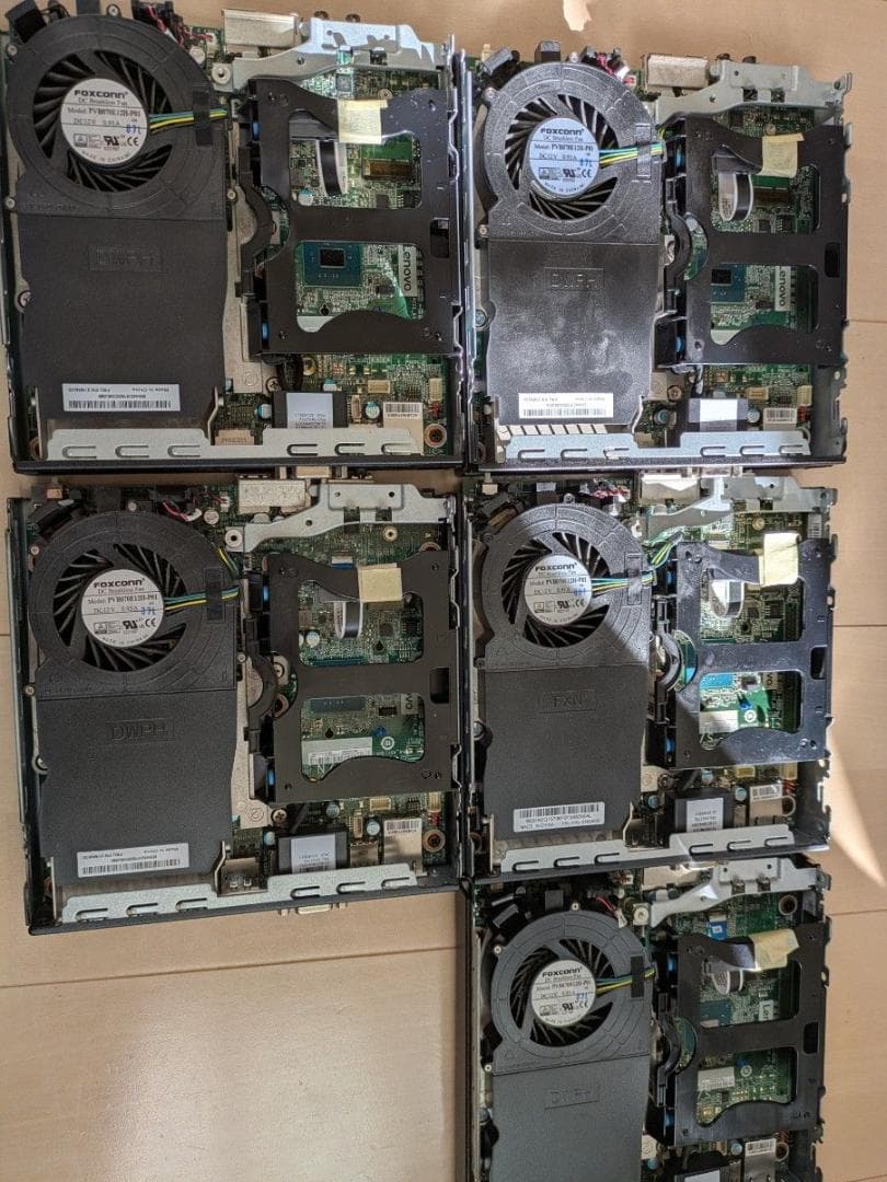 Lenovo M710q Core i3-7100T 8GB 5台　アダプター