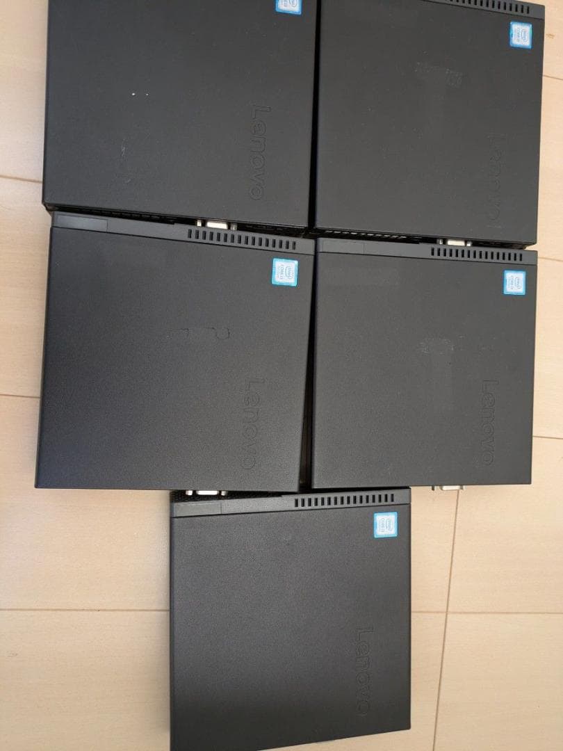 Lenovo M710q Core i3-7100T 8GB 5台　アダプター