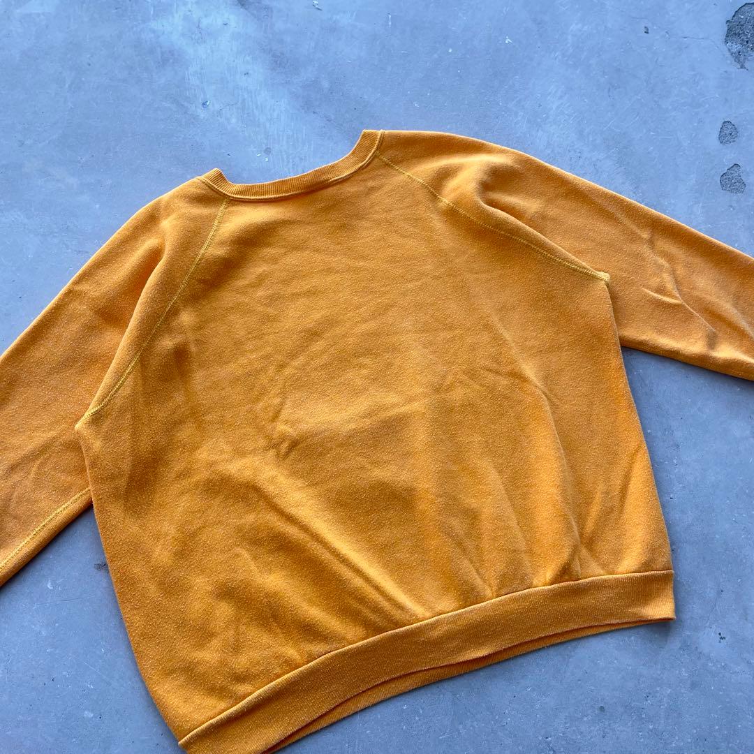 80s Artex 旧英字 sweat XL マスタード