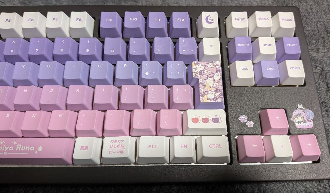 VSPO! GEAR ゲーミングキーボード 紫宮るなEdition