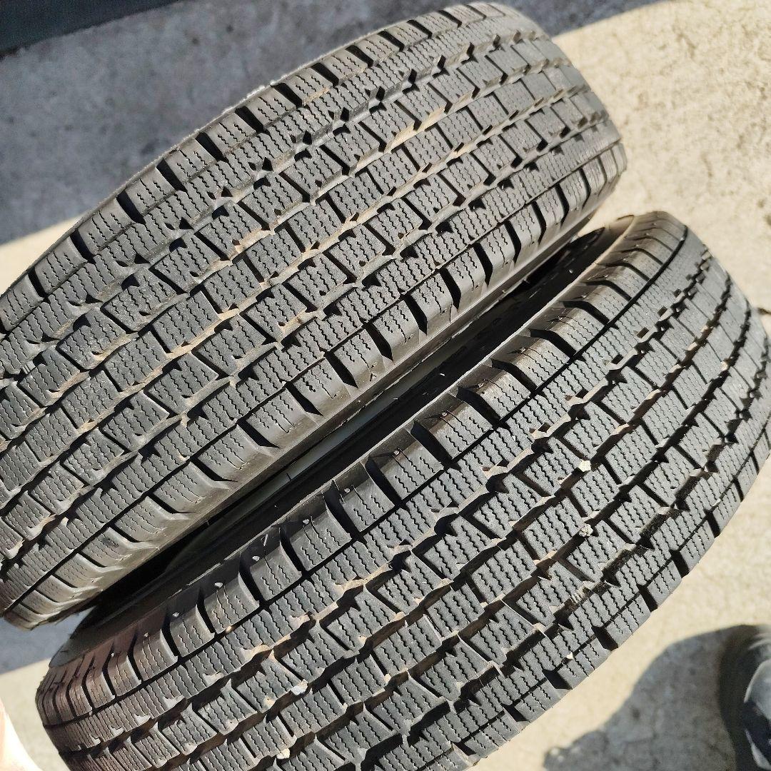 ①ブリヂストン W300 145R12 タイヤ×アルミ セット品 ２本