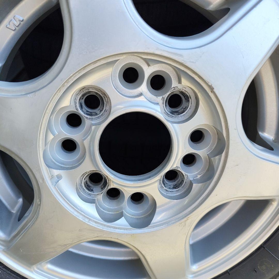 ①ブリヂストン W300 145R12 タイヤ×アルミ セット品 ２本