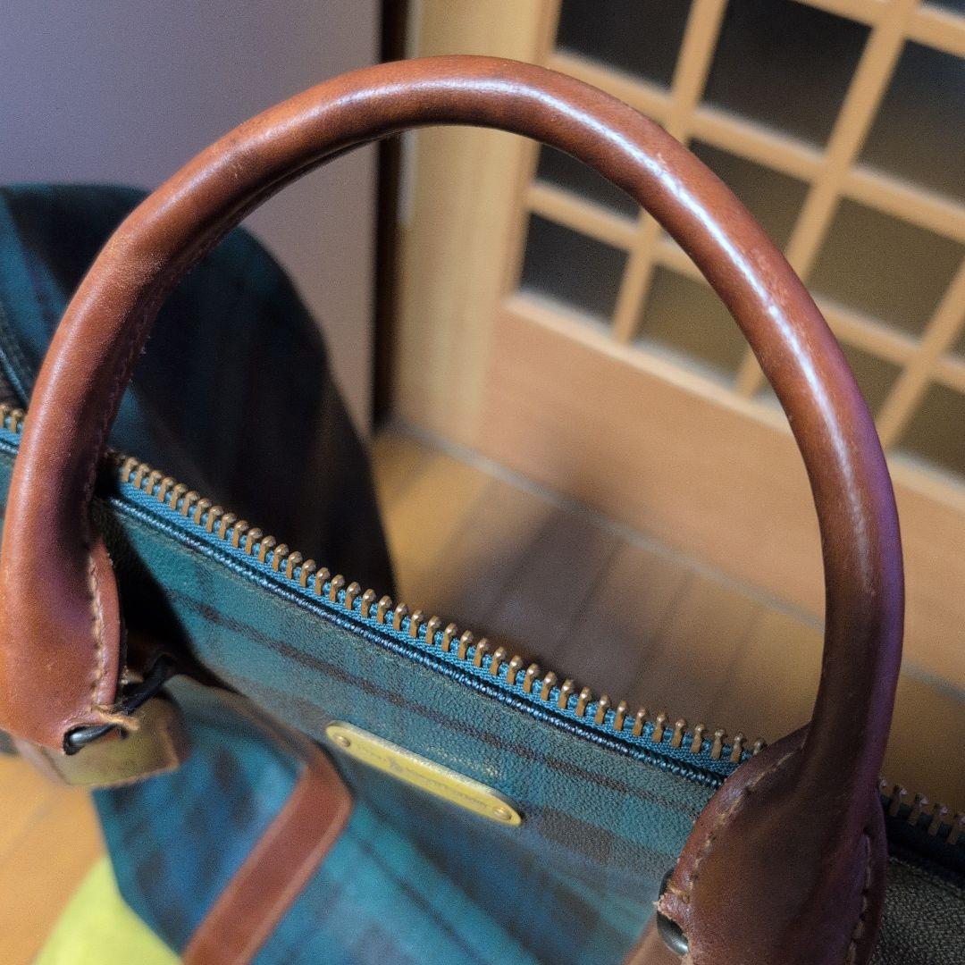 ラルフローレン チェック柄ボストンバッグ