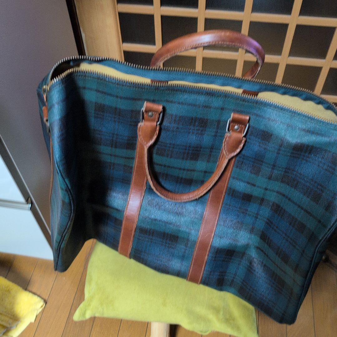 ラルフローレン チェック柄ボストンバッグ