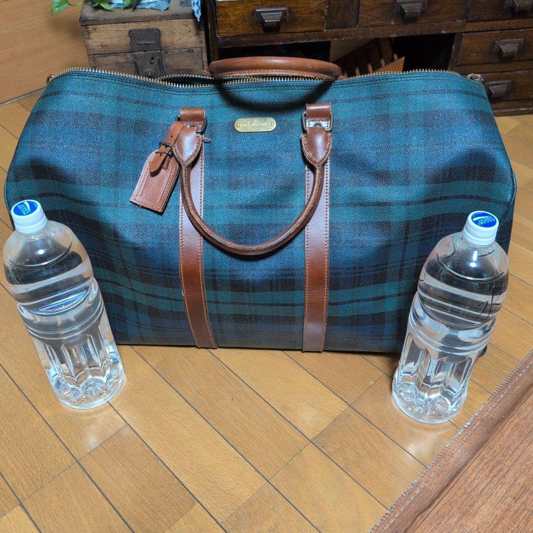 ラルフローレン チェック柄ボストンバッグ