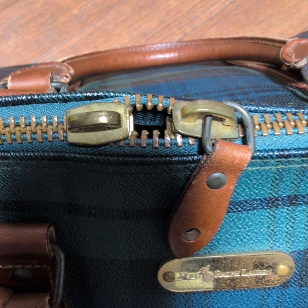 ラルフローレン チェック柄ボストンバッグ