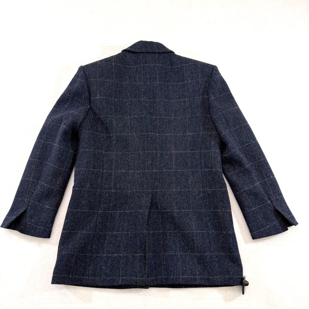 SANDRO テーラードジャケット ネイビー チェック柄 36
