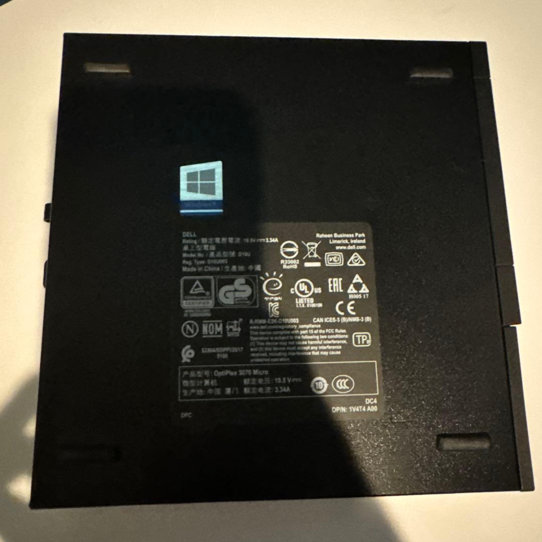 第9世代i5 Dell OptiPlex 3070 Micro