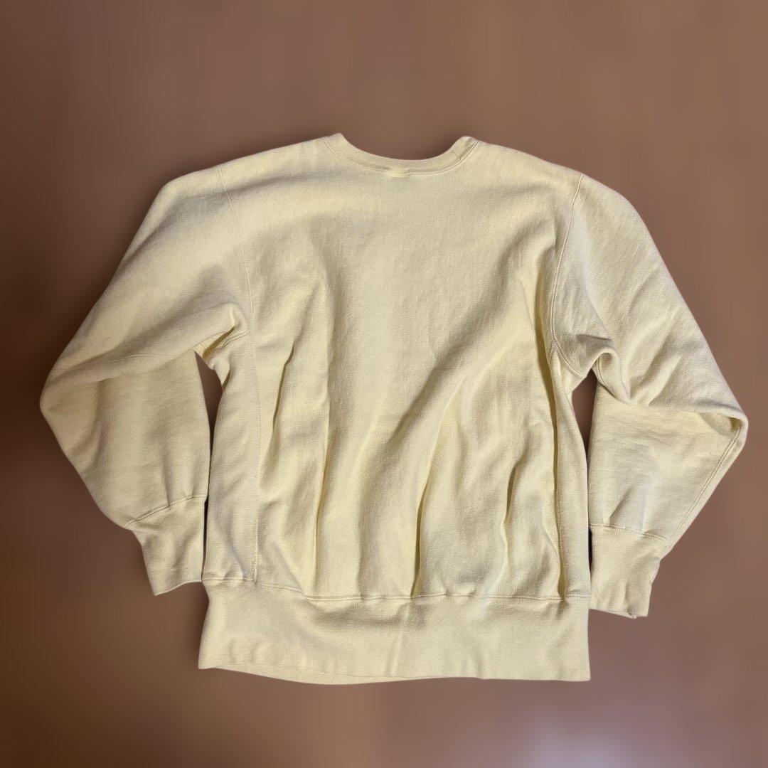 90s champion リバースウィーブ　完全目無し　レモンイエロー　XL
