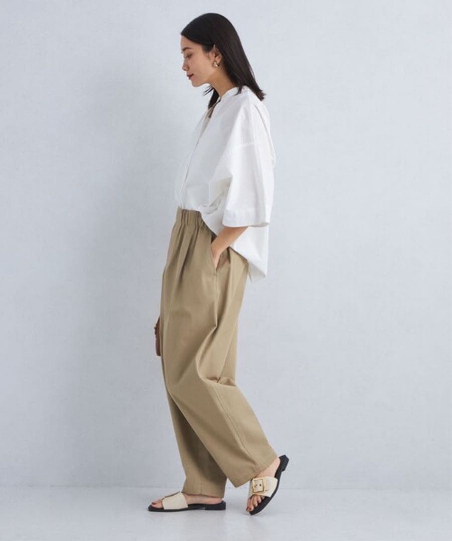 green label relaxing ハイツイストチノ カーブパンツ 36