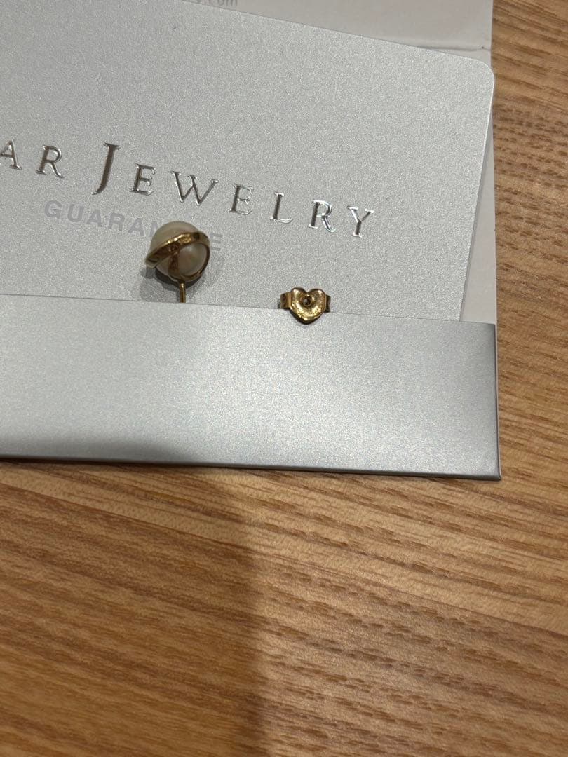STAR JEWELRY パール ハート型 ピアス(片耳用)