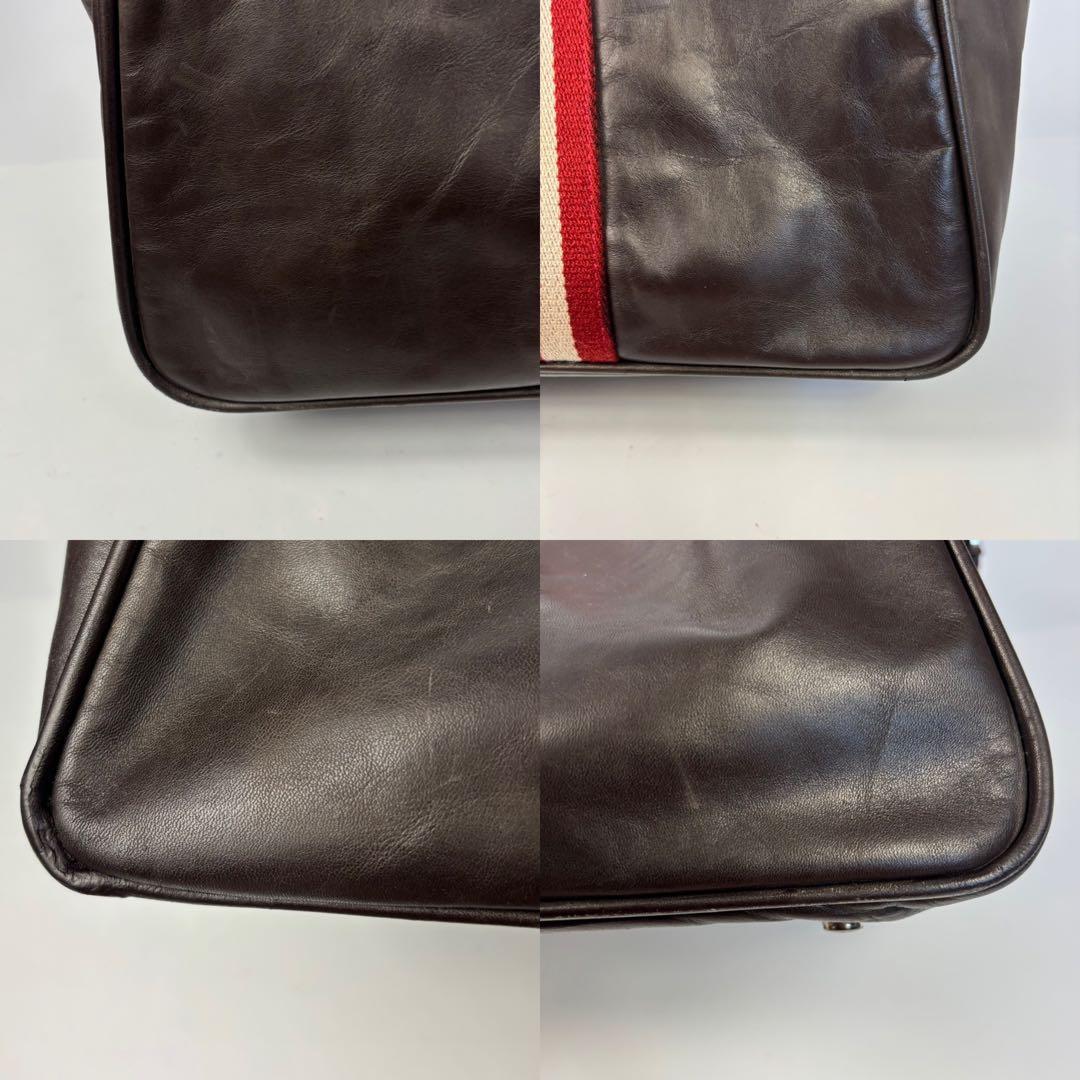 バリー トレインスポッティング レザー ボストン バッグ ブラウン