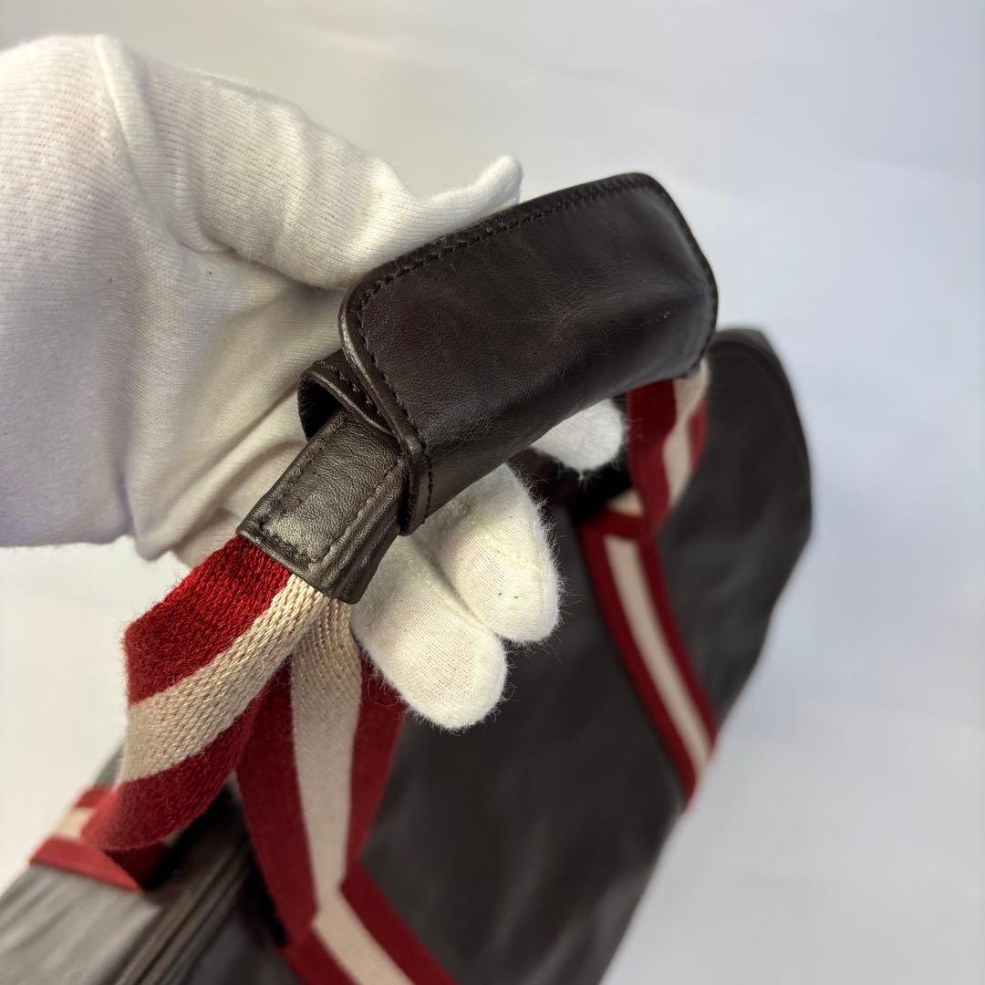 バリー トレインスポッティング レザー ボストン バッグ ブラウン